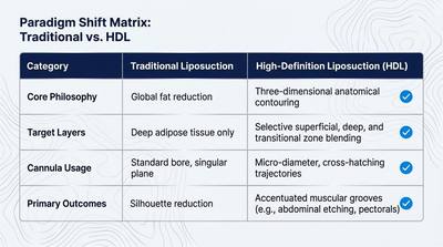Traditional vs High-Definition Liposuction: The Paradigm Matrix